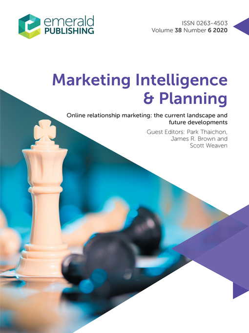 Title details for Marketing Intelligence & Planning, Volume 38, Number 6 by James Brown - Wait list